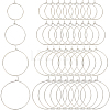 160Pcs 4 Style Brass Wine Glass Charm Rings KK-SP0001-33P-1
