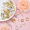 40 Sets 8 Styles Tibetan Style Alloy Toggle Clasps TIBE-YW0001-69C-6