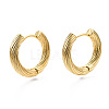 Brass Huggie Hoop Earrings X-KK-S356-347A-NF-1