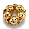 Rack Plating Brass Magnetic Clasps with Loops KK-F801-03A-G-1