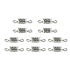 Tibetan Style Alloy Connector Charms PALLOY-YW0001-45-1