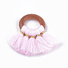 Polycotton(Polyester Cotton) Tassel Pendant Decorations FIND-S298-M-2