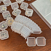 Mini Transparent Plastic Beads Containers X-PW-WG74209-01-3