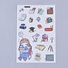 Cute Cartoon Girl Scrapbook Stickers DIY-S037-18A-3