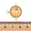 Natural Yellow Hematoid Quartz Copper Wire Wrapped Pendants PALLOY-TA00426-03-3