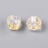 Transparent Spray Painted Glass Beads LS-EGLA-N018-4mm-09-3