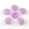 Flat Round Imitation Gemstone Acrylic Beads OACR-R051-11-1