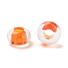 Transparent Acrylic European Beads TACR-P009-C01-09-2