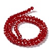 Baking Paint Imitation Jade Glass Bead Strands DGLA-A034-J10mm-A29-5