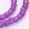 Baking Paint Transparent Glass Bead Strands GLAA-S031-4mm-36-3