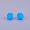 Round Silicone Focal Beads SI-JX0046A-132-2
