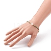 Faceted Rondelle Glass Beads Stretch Bracelets BJEW-JB05793-03-4