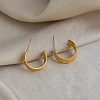 304 Stainless Steel C-shaped Stud Earrings BI3603-3
