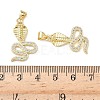 Brass Micro Pave Cubic Zirconia Pendants KK-L243-29G-12-3