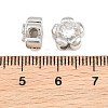 SHEGRACE Brass Micro Pave Clear Cubic Zirconia Beads XGRQ5K808-837P-3