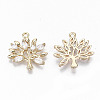 Brass Micro Pave Cubic Zirconia Pendants LS-KK-S359-020A-RS-2