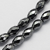 Non-magnetic Synthetic Hematite Beads Strands X-G-Q907-9x6mm-2