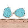 Synthetic Turquoise Pendants KK-F868-32G-01-3