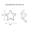 Brass Bead Frame KK-CJ0001-49S-2