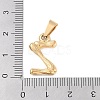 304 Stainless Steel Pendants STAS-F235-01G-Z-3