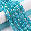 Natural Mashan Jade Round Beads Strands X-G-D263-8mm-XS28-8