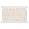 5 Yards Cotton Embroidery Flower Lace Ribbons SRIB-MA0001-04-1