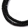 Natural Black Banded Agate(Dyed & Heated) Beads Strands G-C171-B02-02-4