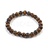 Natural Tiger Eye Bead Stretch Bracelets BJEW-K212-B-028-4