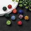 Pave Disco Ball Beads X-RB-A130-10mm-M-6
