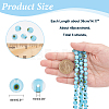 Handmade Evil Eye Lampwork Round Bead Strands LAMP-NB0001-75B-2