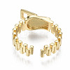Brass Cuff Rings RJEW-Q161-012-NF-3