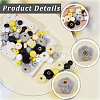20Pcs 5 Colors Imitation Mink Fur European Beads FIND-PA0001-62A-7