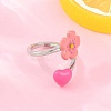 Brass Cuff Open Rings for Women KK-CBA17E5-03P-01-2
