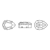 Preciosa&reg MAXIMA Crystal Sew-On Cups X-PRC-SD10-00030-235-G-5