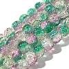 Crackle Glass Beads Strands CCG-C002-8mm-07-1