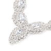 Alloy Rhinestone Necklaces & Stud Earring Sets for Women SJEW-U001-01P-02-5
