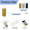 3 Rolls 3 Colors Iron Wavy Wires MW-TA0001-04-4