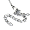 Stainless Steel Macrame Pouch Empty Stone Holder for Pendant Necklaces Making NJEW-TA00121-02-4