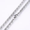304 Stainless Steel Lumachina Chain Necklaces NJEW-P226-08P-01-2