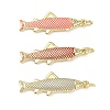 Brass Enamel Pendants KK-CBA9234-13G-1
