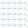 80Pcs Plastic Brooch Base Settings KY-SC0002-39B-1