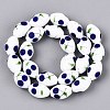 Frosted Handmade Lampwork Beads Strands LAMP-N037-03A-2