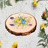 Printed Wood Round Sheets AJEW-WH0363-004-6