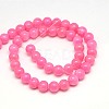 Natural Yellow Jade Beads Strands G-G598-8mm-YXS-21-2