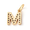 Brass Micro Pave Colorful Cubic Zirconia Charms X-ZIRC-F092-01-M-2