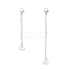 2Pcs 2 Styles 304 Stainless Steel Chain Extender STAS-FH0002-31P-1
