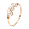 Natural Pearl Finger Rings RJEW-JR00603-1