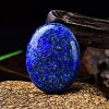 Natural Lapis Lazuli Oval Palm Stone Massager PW-WG63539-03-1