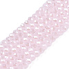Electroplate Glass Beads Strands EGLA-A044-J1mm-A02-1