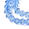 Gradient Color Baking Paint Glass Bead Strands X1-DGLA-A039-T4mm-A020-3